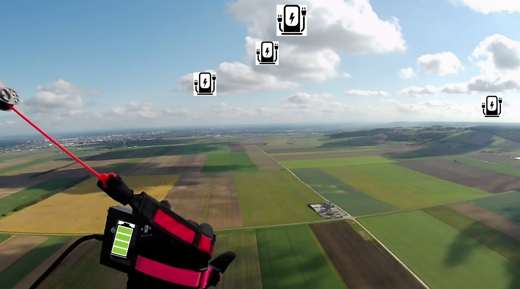 Voler en paramoteur électrique