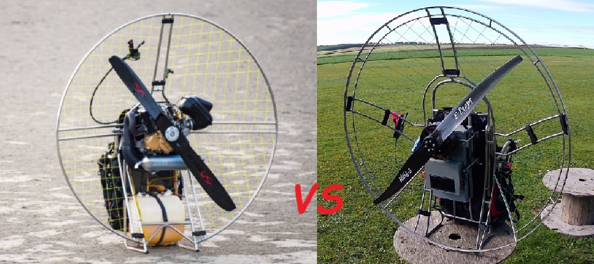 Voler en paramoteur électrique